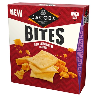 Jacob's Bites Red Leicester Crackers 125g