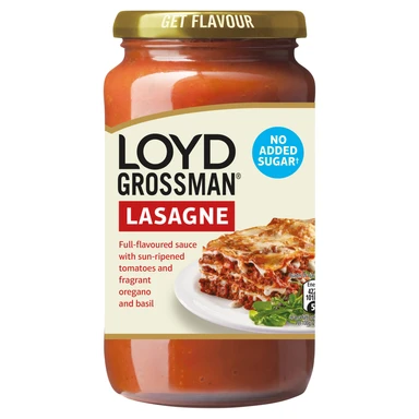 Loyd Grossman No Added Sugar Red Tomato Lasagne Pasta Sauce 450g