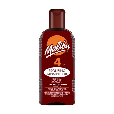 MALIBU 200ML SPF 4 BRONZING TANNING OLIE