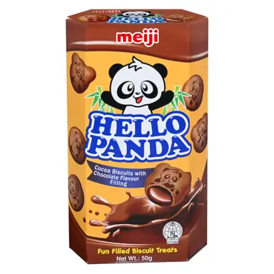 Meiji Hello Panda Biscuits with Double Chocolate Filling 50g