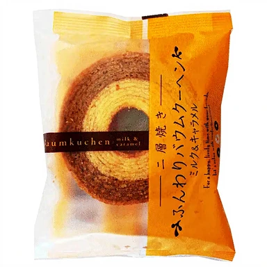 Taiyo Baumkuchen Saveur Lait et Caramel 70 g par Paque