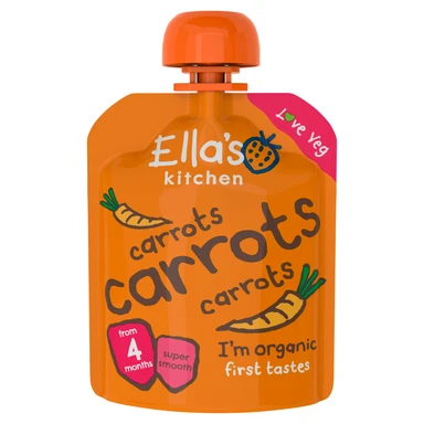 Ella's Kitchen Organic Carrots First Tastes Baby Pouch from 4 Months 70g