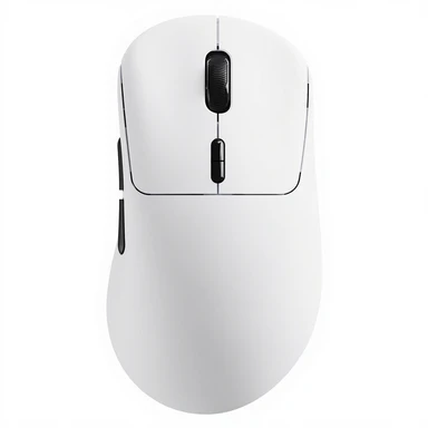 Rapoo VT3 Draadloze Gaming Muis, True 8K Draadloze Polling Rate, 53 g Lichtgewicht, Tot 750 Uur Batterijduur, Nordic nRF54L15 MCU, 100-Miljoen Mechanische Schakelaars, 10 Programmeerbare Knoppen, Macro-ondersteuning - Wit