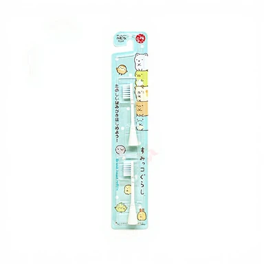 Hapica Opzetborstels voor kindertandenborstel - Corner Creatures Mintblauw, 2 stuks