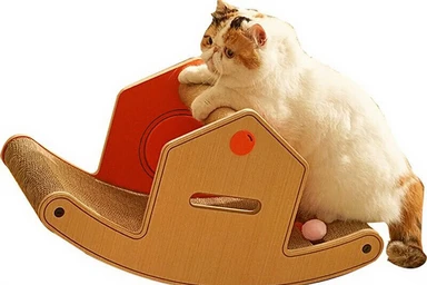 Coneko Rocking House Griffoir pour chat