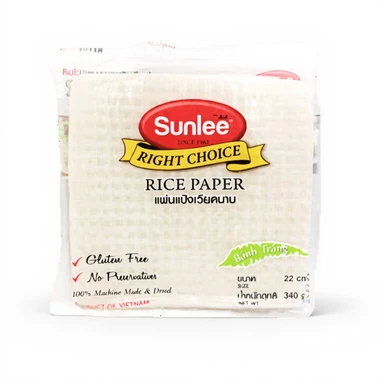 Rijstpapier VIERKANT 22cm