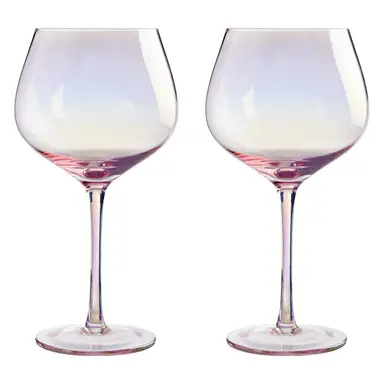 Maison by Premier Frosted Deco Set Of 2 Gin Glasses