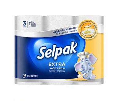 Selpak Keukenrol 3 Rollen Extra Absorbent