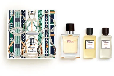 Hermes Terre Geschenkset - EdT 50ml + Duschgel 40ml + After Shave Lotion 40ml