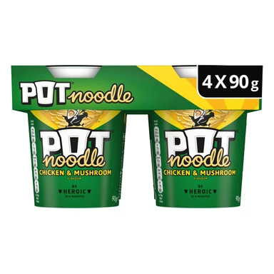 Pot Noodle Chicken & Mushroom 4 x 90g