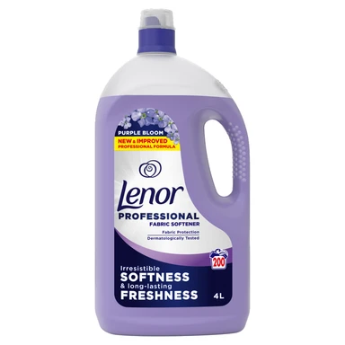 Lenor Professional Fabric Softener, Purple Bloom, 4l x 200 Washes