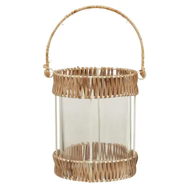 Interiors by Premier Lantern Kuta Woven Natural Small