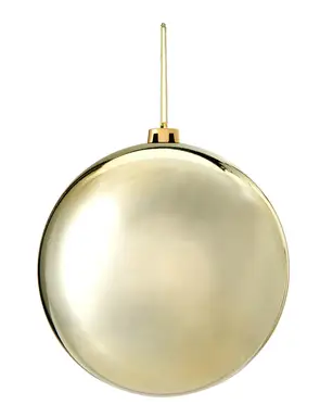 WeRChristmas Gold Large Gloss Shatterproof Bauble, 20 cm