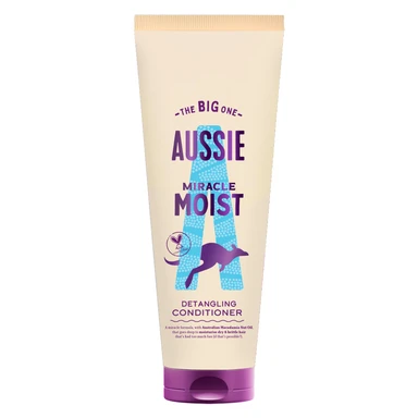 Aussie Miracle Moist Detangling Conditioner 275ml Moisturising Formula to Revive Dry Hair