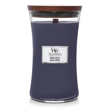 Wood Wick Candle Hourglass Hinoka Dahlia 609g