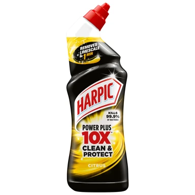 Harpic Power Plus, Toilet Cleaner Gel, 10X Clean and Protect Citrus, 750ml
