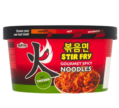 TT Stir Fry Noodles Hot Chicken Flavour 162g