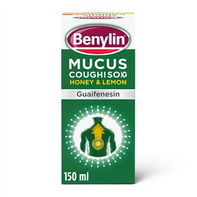 Benylin Mucus Cough Max Syrup Honey and Lemon Flavour - 150 ml