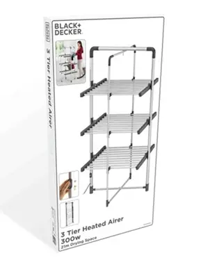 BLACK+ DECKER 3 Tier Heated Airer