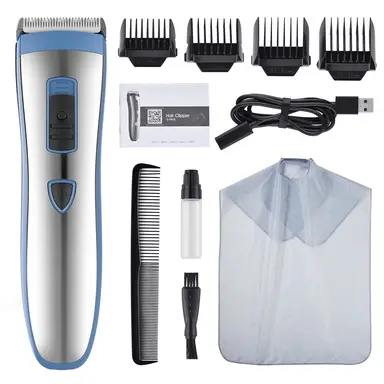 Tofuls Wireless Electric Hair Clipper, Hair Trimmer – Efficient Smart Design, Ceramic Titanium Alloy Blades, 180-Minute Battery Life, Suitable for Daily Home Use, Blue, No. G9928