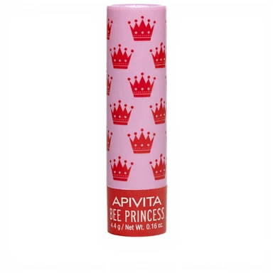 Apivita Bee Princess lippenbalsem met honing en abrikoos 4,4 g