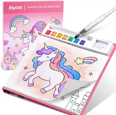 JoyCat Unicorn Series Paint with Water Colouring Books