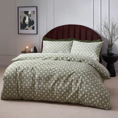 Hoem Duvet Cover Set Alexa Olive Double