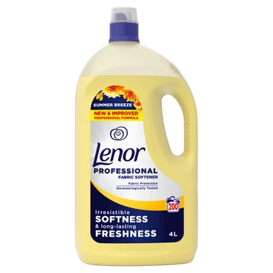 Lenor Professional Fabric Softener, Summer Breeze, 4l x 200 Washes