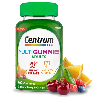 Centrum Gummy Multivitamins Mixed Fruit Flavour for Adults - 60 Gummies