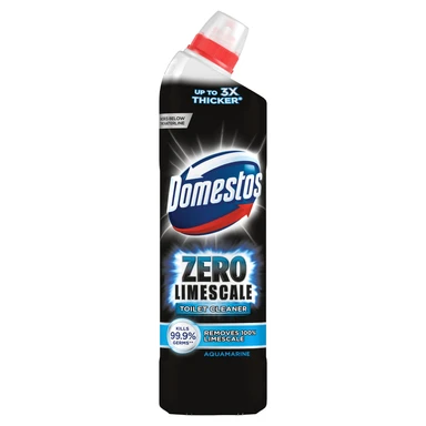 Domestos Zero Limescale Toilet Cleaner, Aquamarine, 750ml