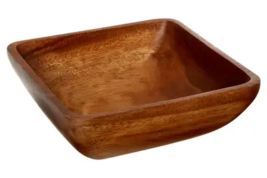 Maison by Premier Acacia Large Square Serving Bowl