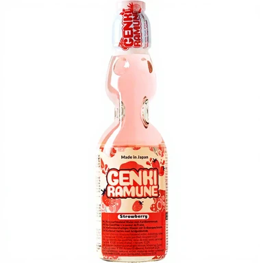 GENKI RAMUNE Erdbeergetränk 200ml
