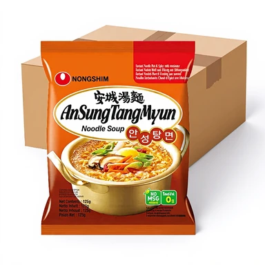 Nongshim (Ansung) Ancheng Instant Noedelsoep 20*125g Anseong-noedelsoep doos