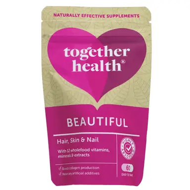 Together Health - Beautiful Hair， Skin & Nails - w/ Hylauronic Acid & Silica - 60 CAPS