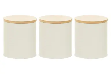 Maison by Premier Set Of Three Alton Cream Cannisters