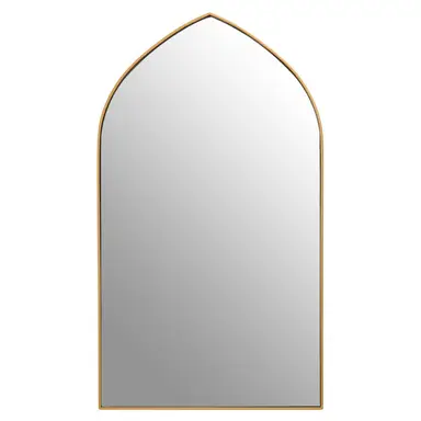 Interiors by Premier Wall Mirror Matera Arched Gold 41x72cm