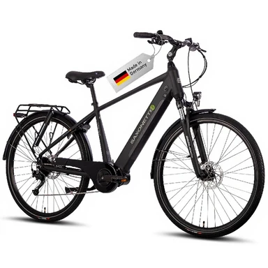 Saxonette 28" E Bike Herren Trekking, 70NM Mittelmotor, 36V 11,4Ah Akku, 120KM Reichweite, 9-Gang RH54CM