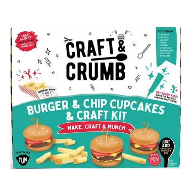 Craft & Crumb Burger & Chips Bake & Craft Kit 587g