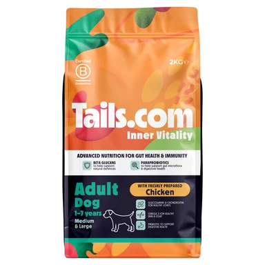 Tails.com Inner Vitality with Freshly Prepared Chicken Adult Dog 1-7 Years Medium & Large 2 kg