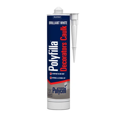Polycell Trade Polyfilla White Caulk Cartridge 380ml