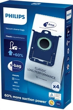 PHILIPS FC8021/03 - Sacs pour aspirateur - S-bag - Lot de 4