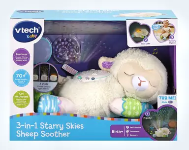 VTech Baby 3-in-1 Starry Skies Sheep Soother 690g