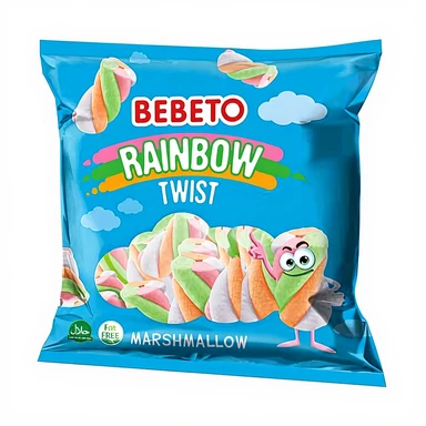 Bebeto gedraaide marshmallows 250g