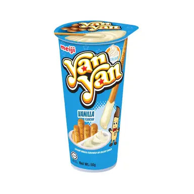 Meiji Yan Yan Biscuit Sticks with Vanilla Flavoured Dip 50g