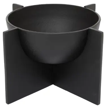 Fifty Five South Decorative Bowl Hapax Abstract Stand Black