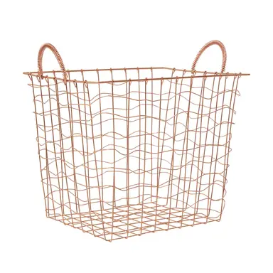Maison by Premier Copper Plated Basket