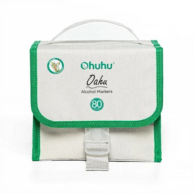 Ohuhu Marqueurs permanents à double pointe avec étui de transport - Dessin, croquis et coloriage, lot de 80