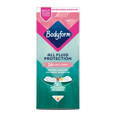Bodyform Dailies All Fluid Long Panty Liners 24Pack