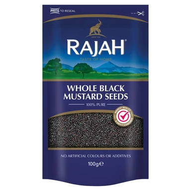 Rajah Spices Whole Black Mustard Seeds 100G