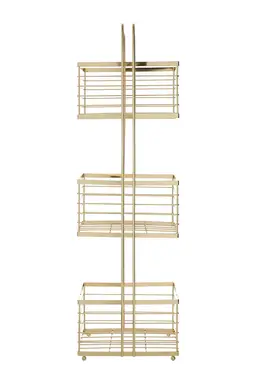 Dara Gold Rectangular Storage Caddy